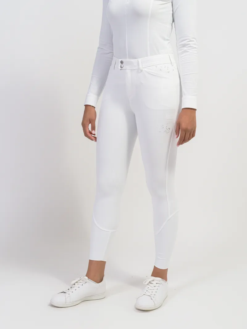 Samshield Jully Crystal Leaf Full Grip Breech White-3